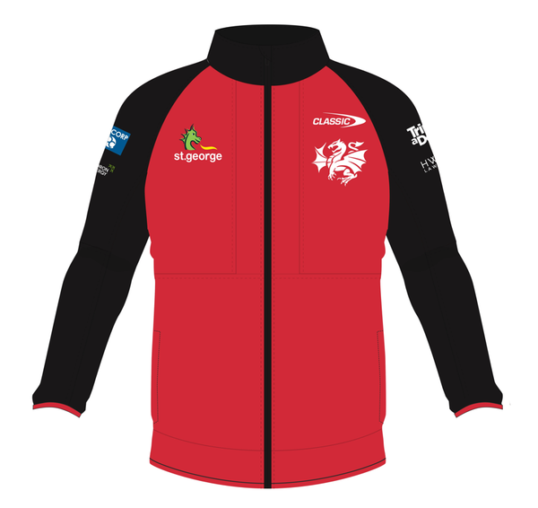 2024 St George Illawarra Dragons ADULTS Track Jacket Red