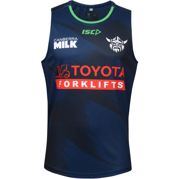 2024 Canberra Raiders ADULTS Training Singlet Navy