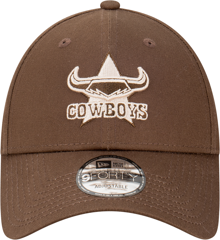 North QLD Cowboys Walnut Stone New Era Hat