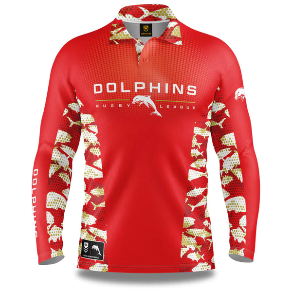 Redcliffe Dolphins Reef Runner Fishing Shirt