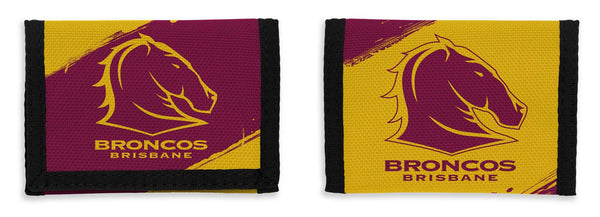 Brisbane Broncos Sports Velcro Wallet