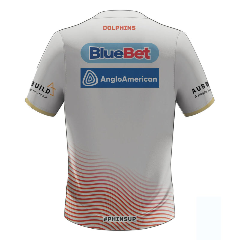 2024 Redcliffe Dolphins ADULTS Coaches Tee White