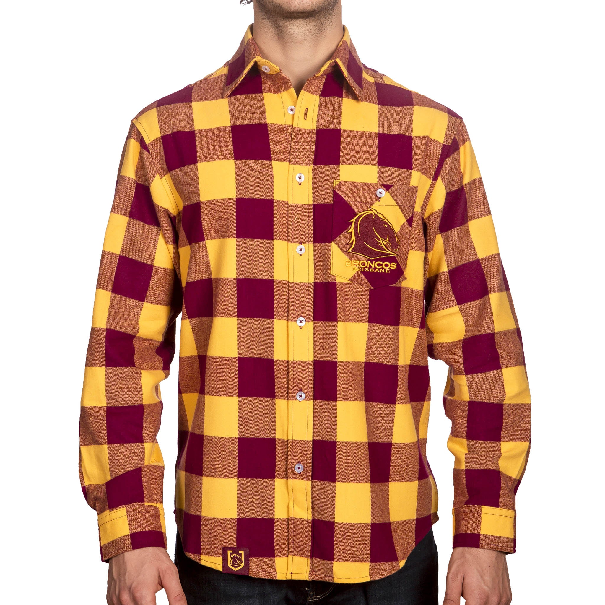 Brisbane Broncos ADULTS Flannel Shirt