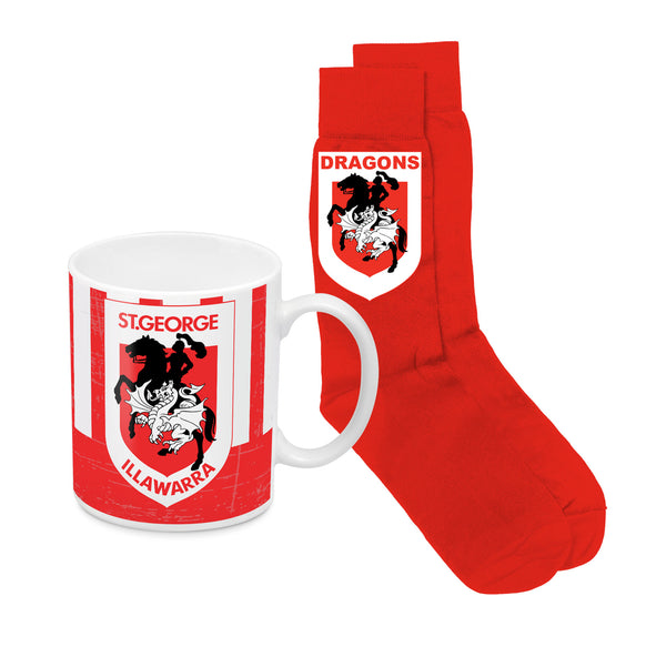 St George Dragons Heritage Mug And Sock Pack