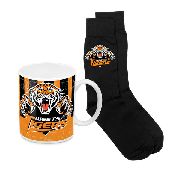 Wests Tigers Heritage Mug and Sock Pack