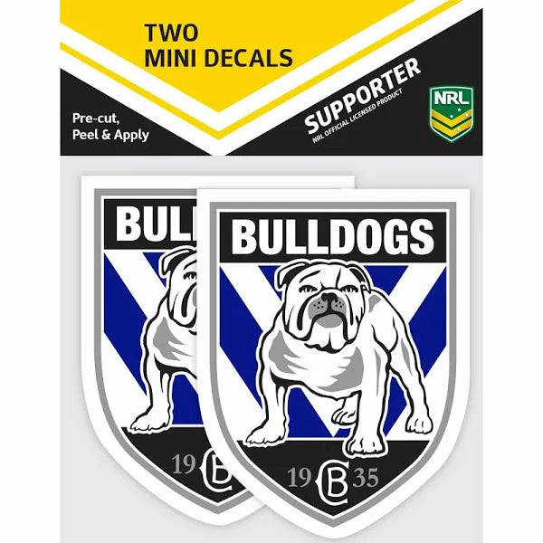 Canterbury Bulldogs Mini Decal Stickers