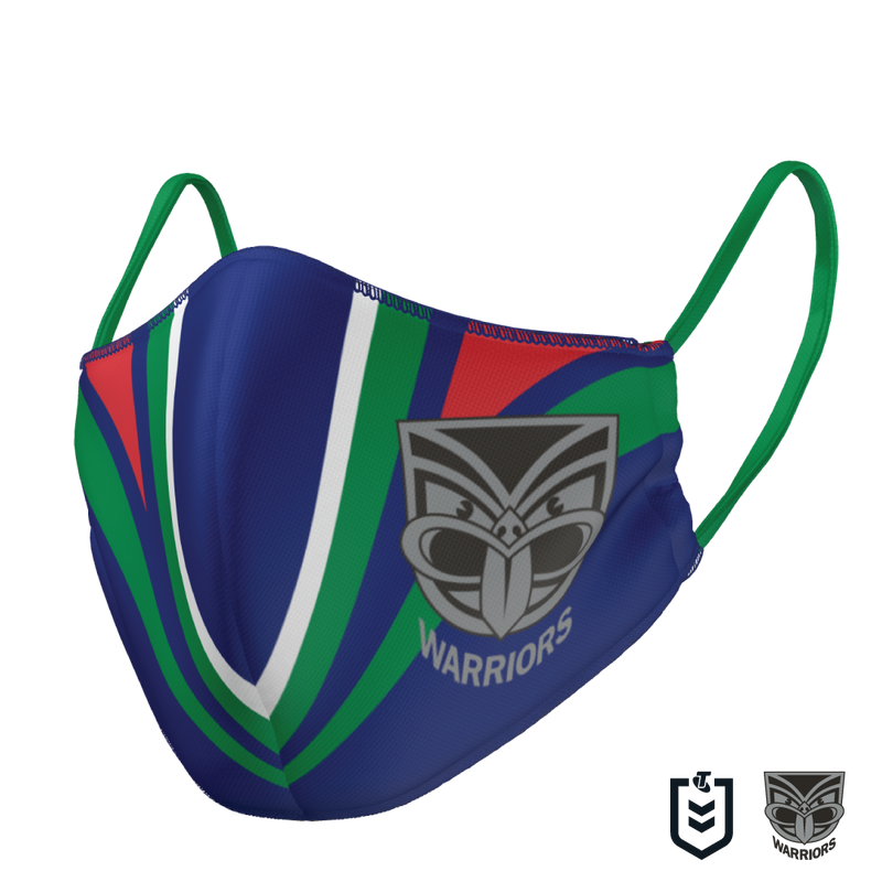 New Zealand Warriors KIDS Double Sided Face Mask