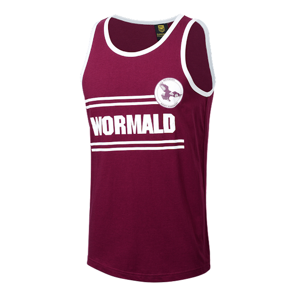 Manly Sea Eagles ADULTS Retro Singlet