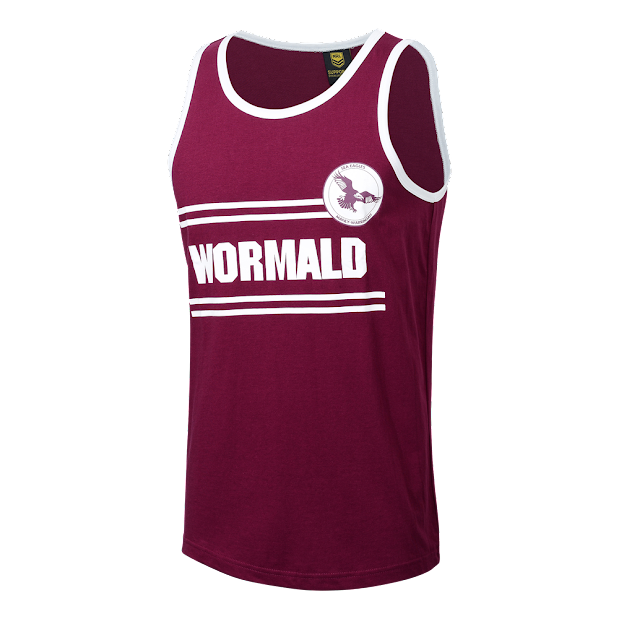 Manly Sea Eagles ADULTS Retro Singlet