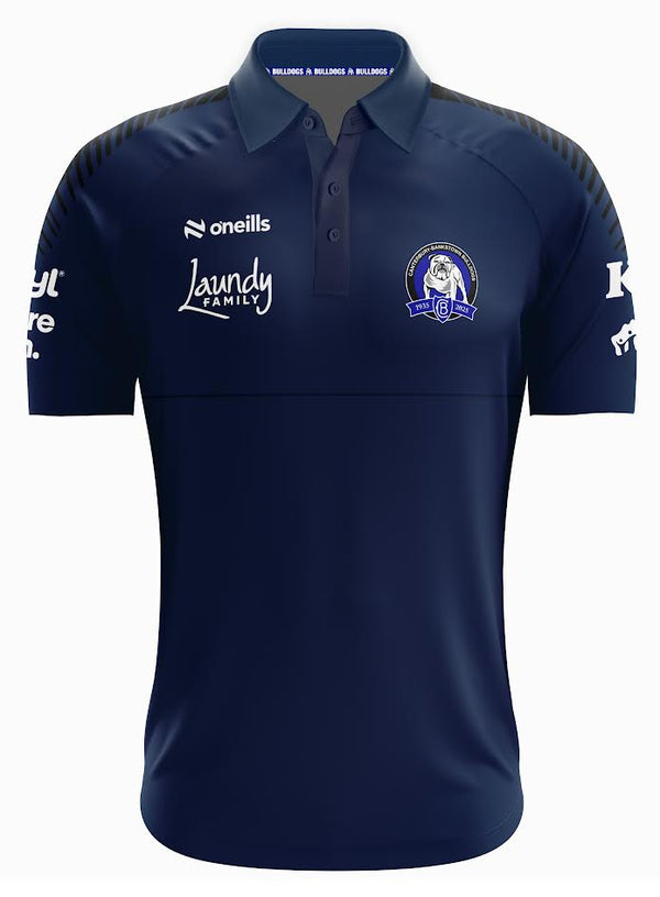 2025 Canterbury Bulldogs ADULTS Navy Media Polo