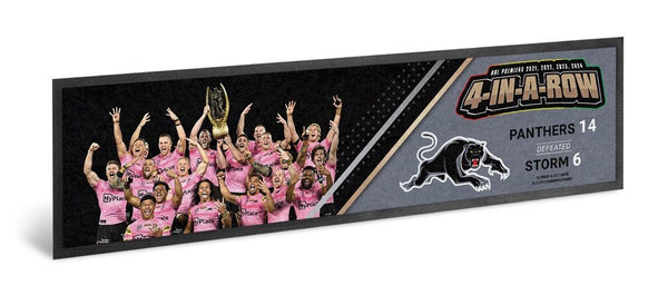 *PRE ORDER* 2024 Penrith Panthers PREMIERSHIP PHOTO Bar Runner