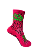 Run it Str8 Grip Socks Flamingo Fury