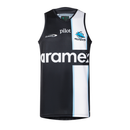 2026 Cronulla Sharks ADULTS Training Singlet Black