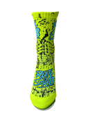 Run it Str8 Grip Socks Fluro Lightning Strike