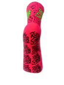 Run it Str8 Grip Socks Flamingo Fury