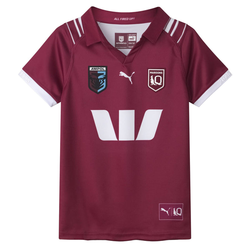 2025 State of Origin QLD Maroons KIDS Jersey