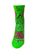 Run it Str8 Grip Socks Neon Hulk Smash