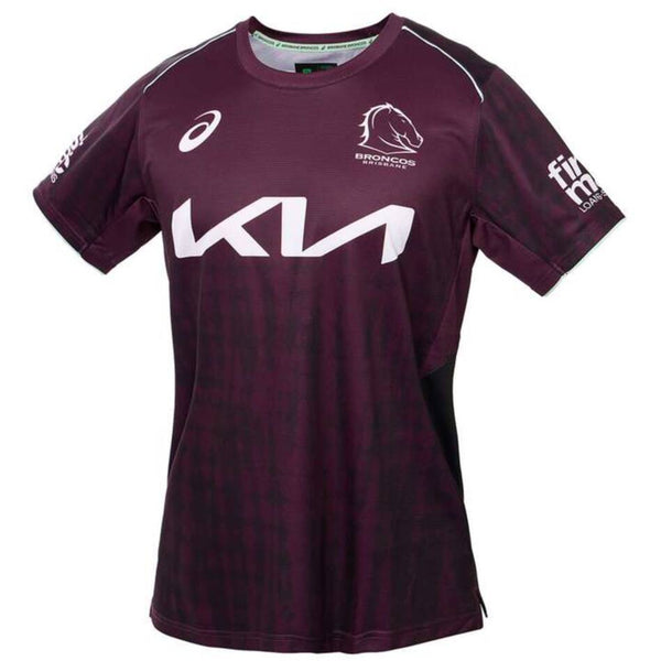 2025 Brisbane Broncos ADULTS Training Tee Maroon