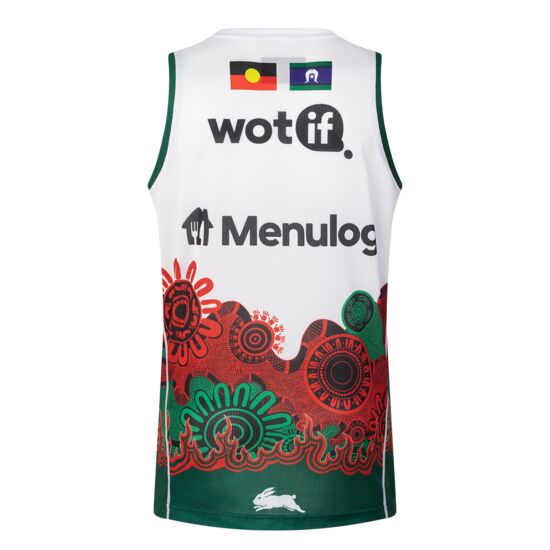 2025 South Sydney Rabbitohs ADULTS Indigenous Training Singlet