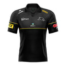 2025 Penrith Panthers ADULTS Black Media Polo