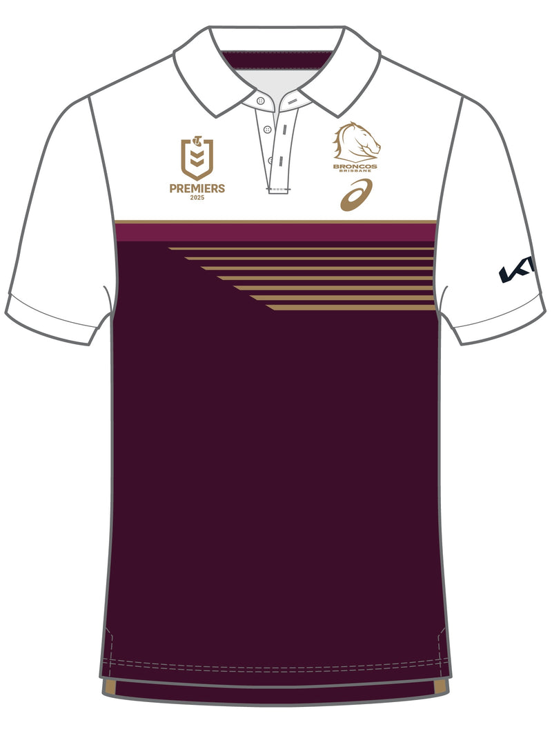 *PRE ORDER* 2025 Brisbane Broncos ADULTS PREMIERSHIP Polo