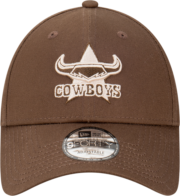 North QLD Cowboys Walnut Stone New Era Hat