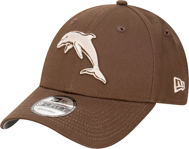 Redcliffe Dolphins Walnut Stone New Era Hat