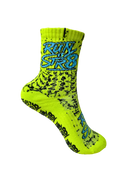 Run it Str8 Grip Socks Fluro Lightning Strike