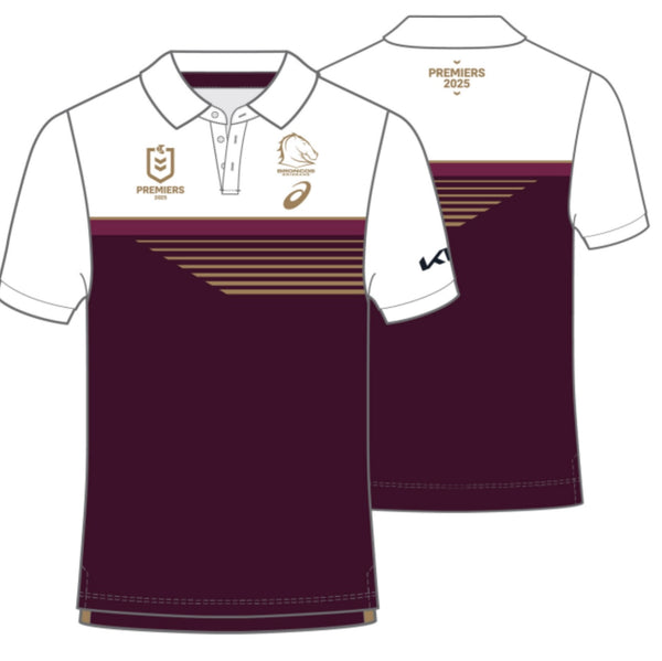 *PRE ORDER* 2025 Brisbane Broncos ADULTS PREMIERSHIP Polo