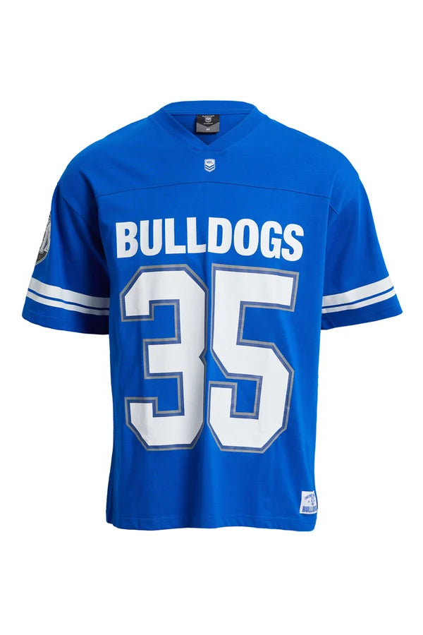 Canterbury Bulldogs KIDS Over Sized Grid Iron Tshirt