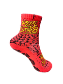 Run it Str8 Grip Socks Peach Burst