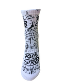 Run it Str8 Grip Socks Artic Blizzard White
