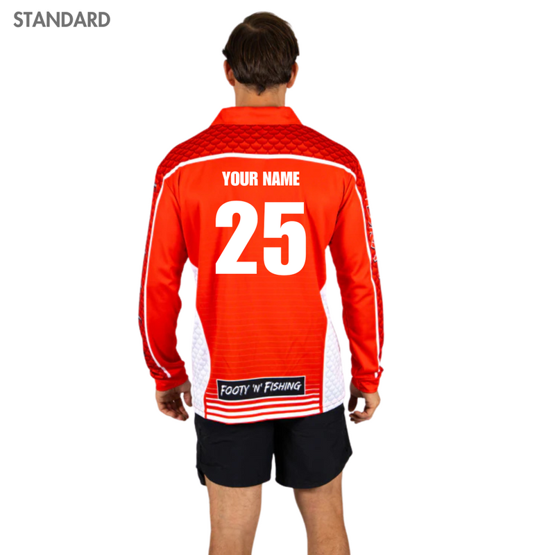 St George Illawarra Dragons ADULTS Barracuda Fishing Shirt