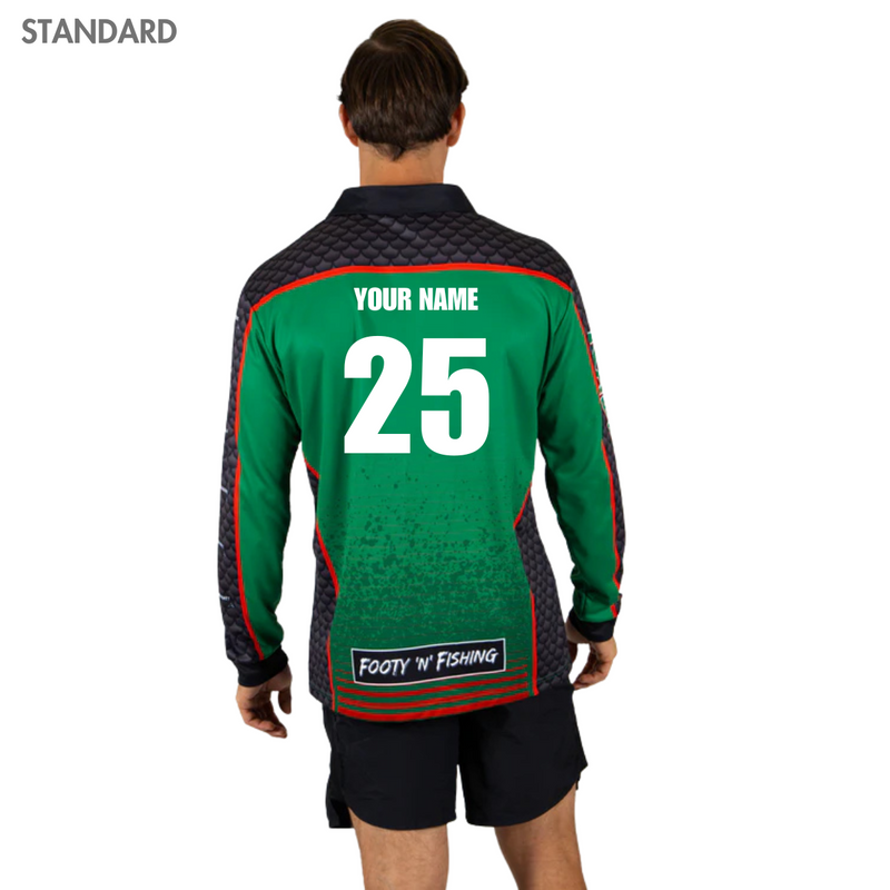South Sydney Rabbitohs ADULTS Barracuda Fishing Shirt