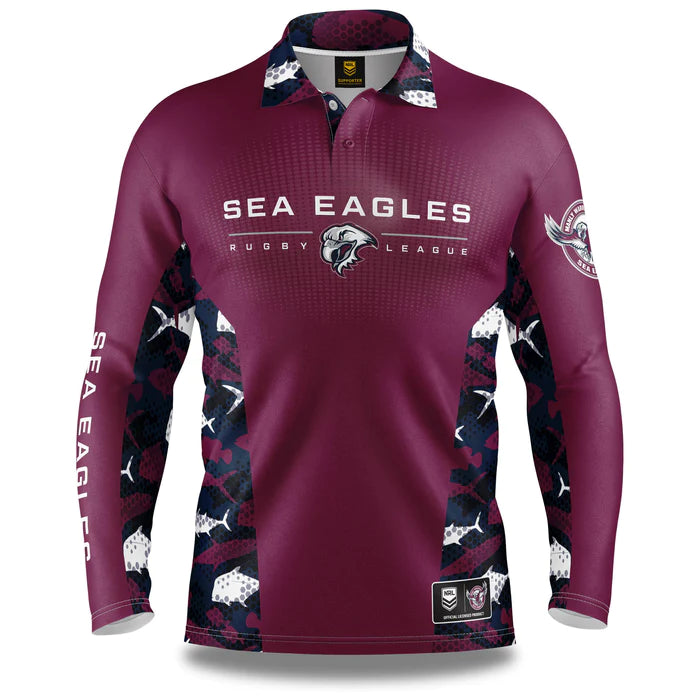 Manly Sea Eagles Reef Runner Fishing Shirt