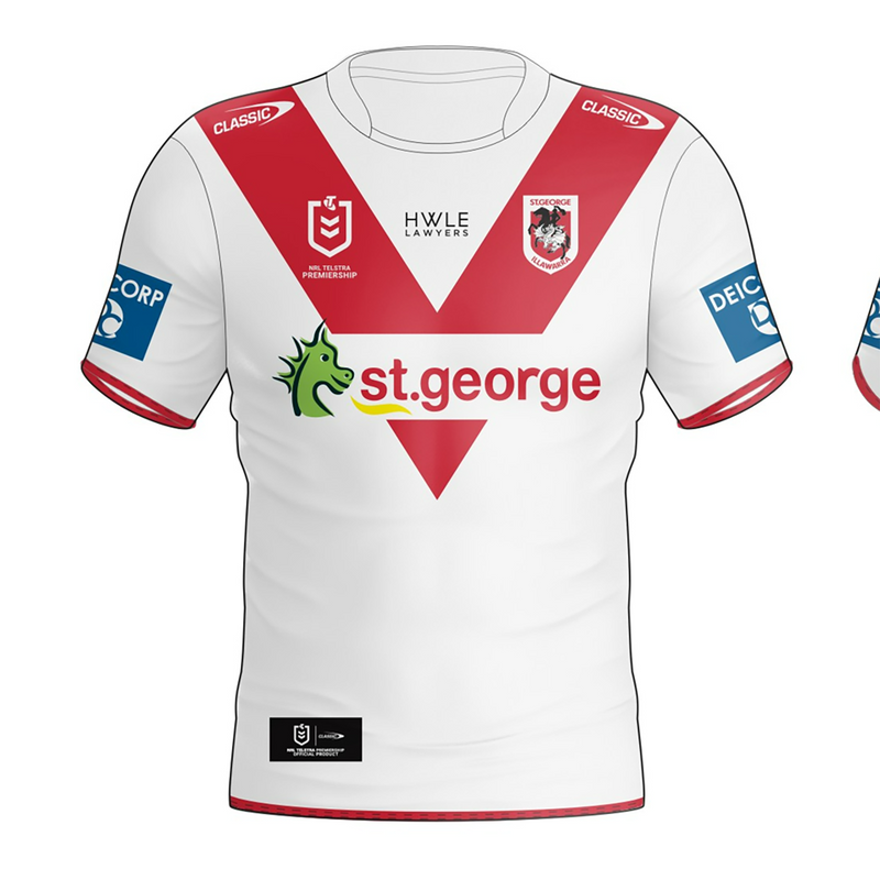 2024 St George Illawarra Dragons ADULTS Home Jersey