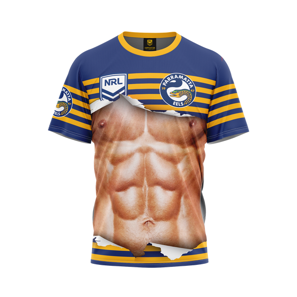 Parramatta Eels ADULTS Ripped Bod Tee