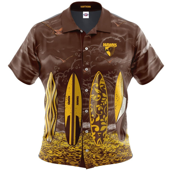 Hawthorn Hawks AFL ADULTS Hawaiian Shirt