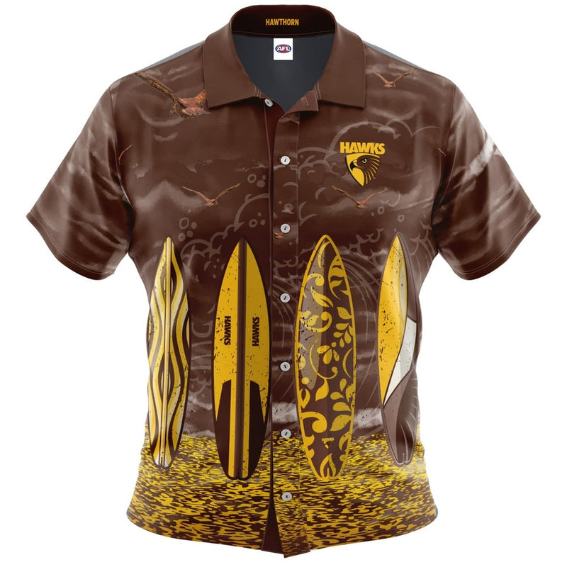 Hawthorn Hawks AFL ADULTS Hawaiian Shirt