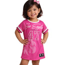Manly Sea Eagles 'Fuchsia Force' Pink T-Shirt Dress