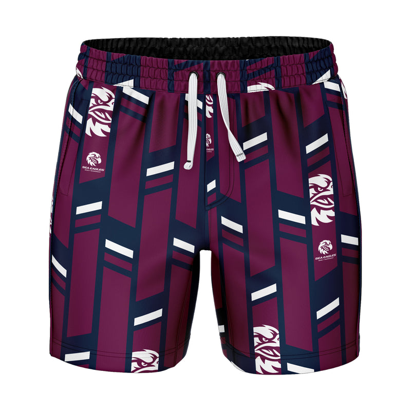 Manly Sea Eagles ADULTS Riviera Volley Swim Shorts