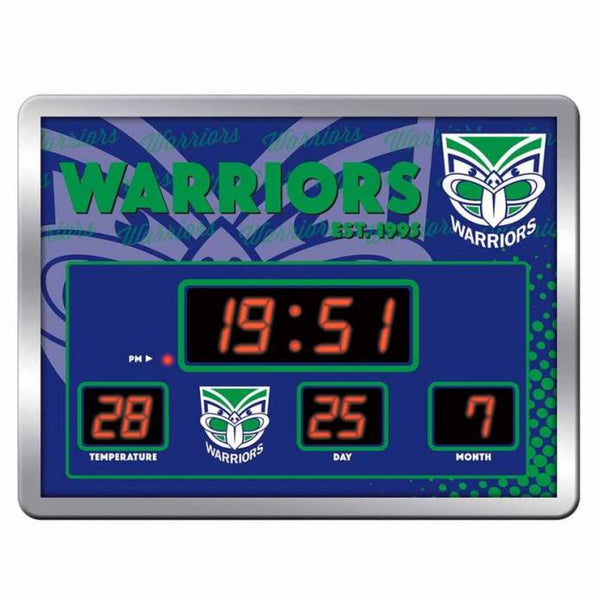 New Zealand Warriors LED Scoreboard Clock