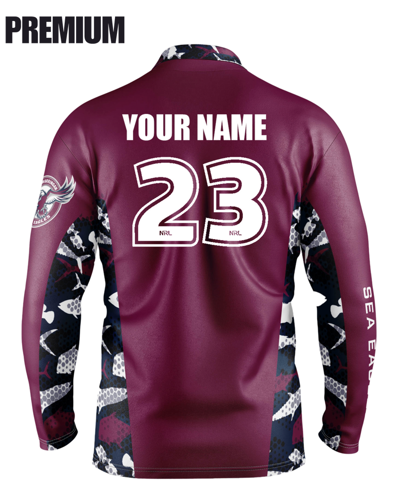 Manly Sea Eagles Reef Runner Fishing Shirt