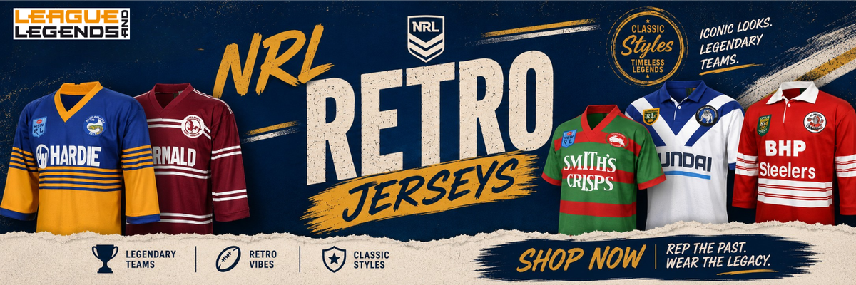 NRL Merchandise Shop | Team & Vintage Jerseys in Campbelltown, Banksto