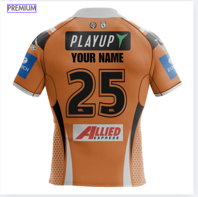 2025 Wests Tigers ADULTS Away Jersey