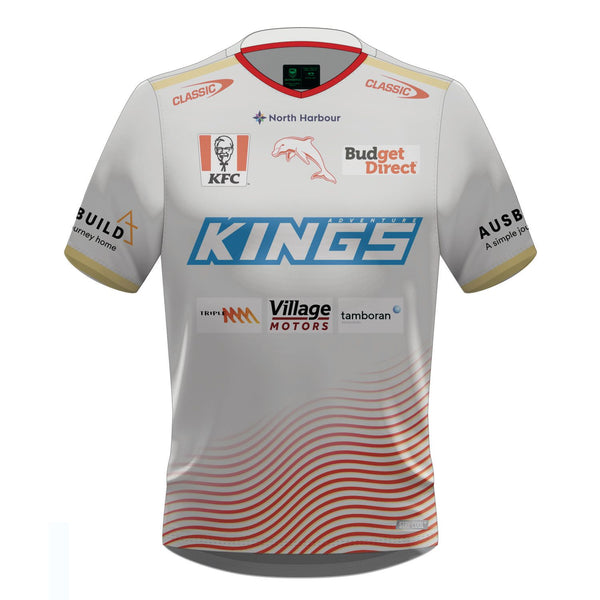 2024 Redcliffe Dolphins ADULTS Coaches Tee White