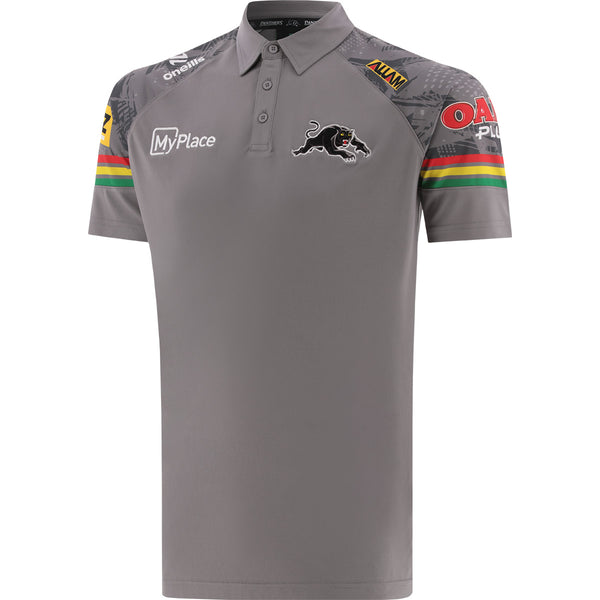 2024 Penrith Panthers ADULTS Media Polo Grey
