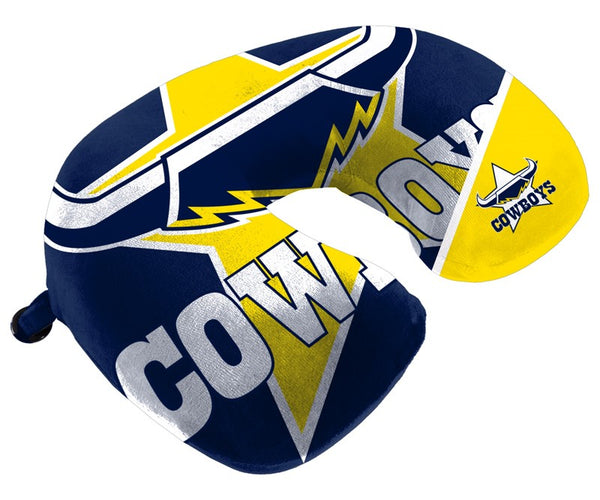 North QLD Cowboys Travel Pillow