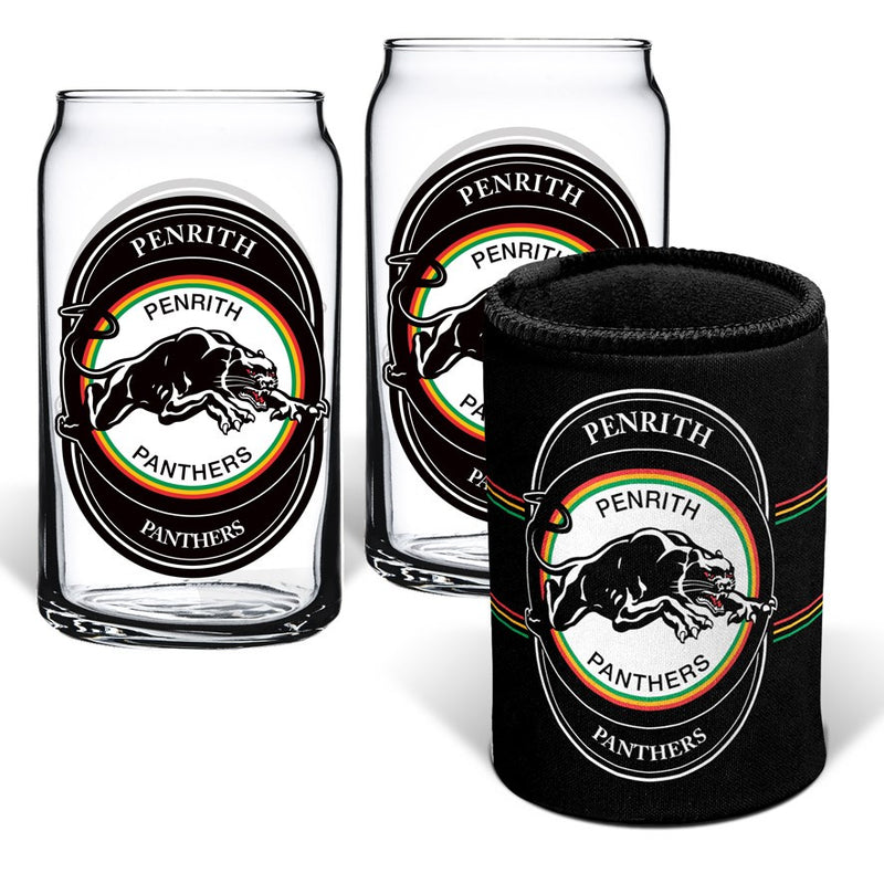 Penrith Panthers Can Glasses and Can Cooler Pack
