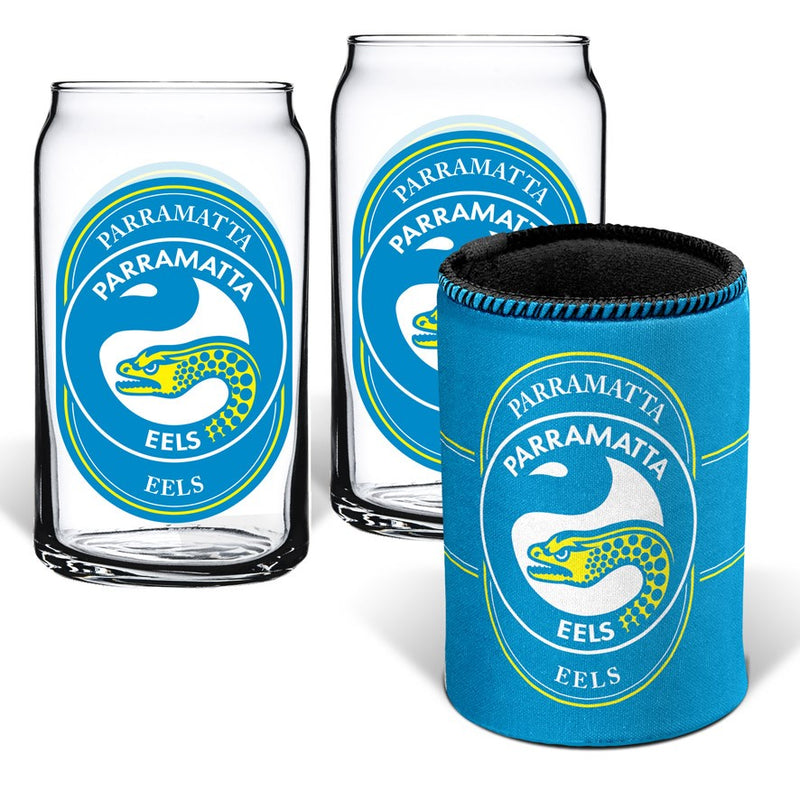 Parramatta Eels Can Glasses and Can Cooler Pack